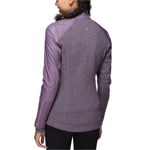 Lululemon Athletica Women's Purple Gray Long Sleeve Rebel Runner Jacket Size 8 - Picture 2 of 9